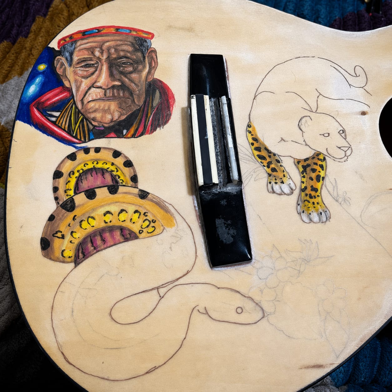 Intervención de guitarra personalizada con taita querubin