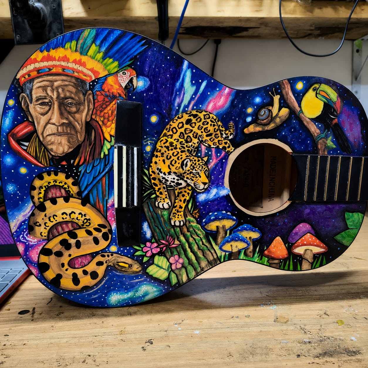Guitarra homenaje a Taita Querubin