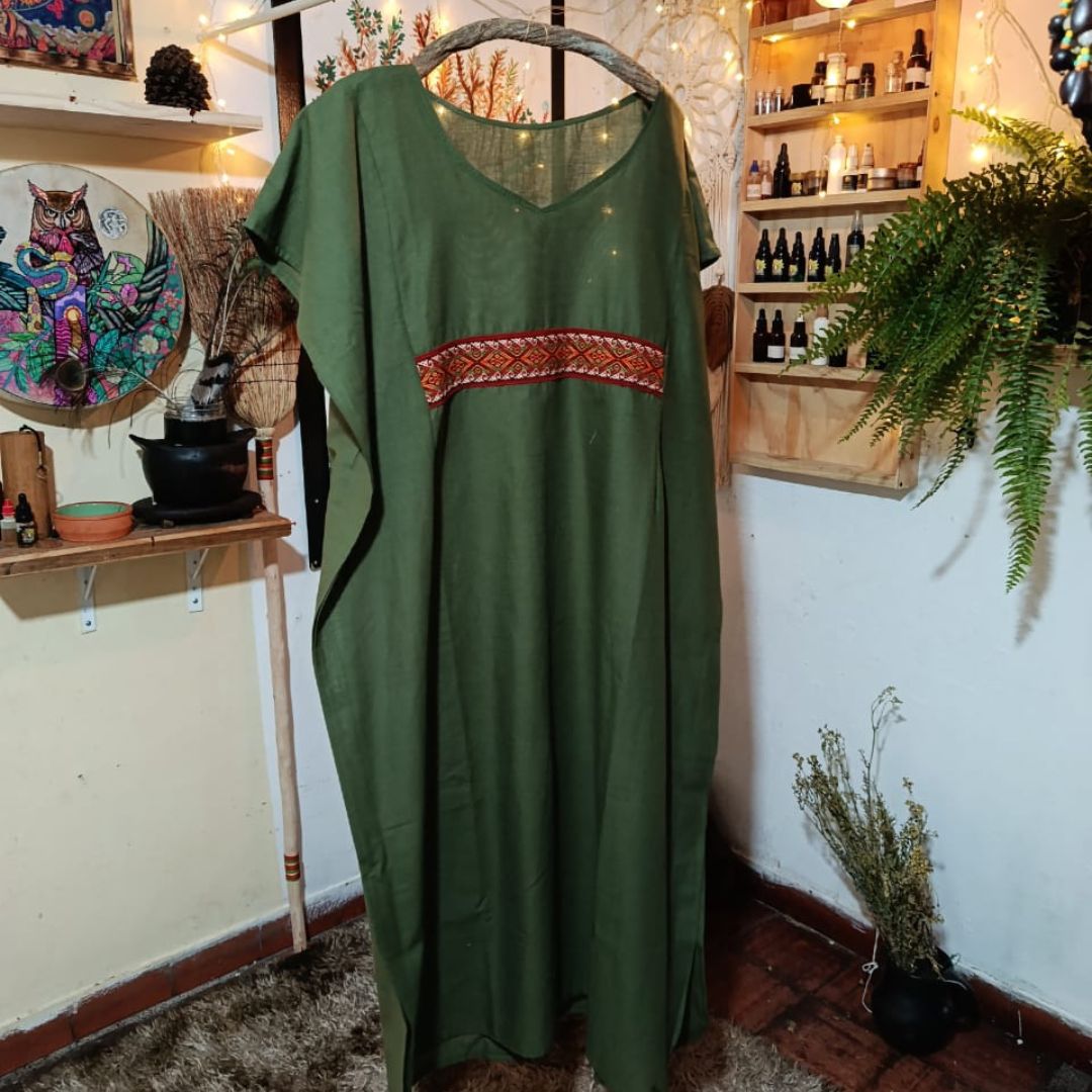 Vestido Ceremonial en Lino natural